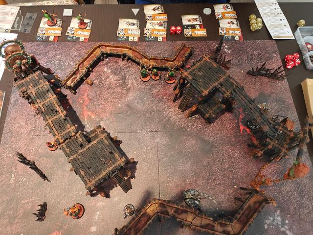 Warhammer Age of Sigmar: Warcry Starter Set on the table, photo by Roger