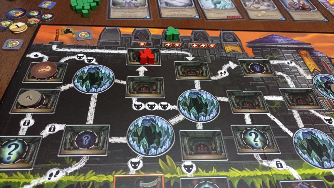 Clank!: A Deck-Building Adventure op tafel, foto van Carcolo