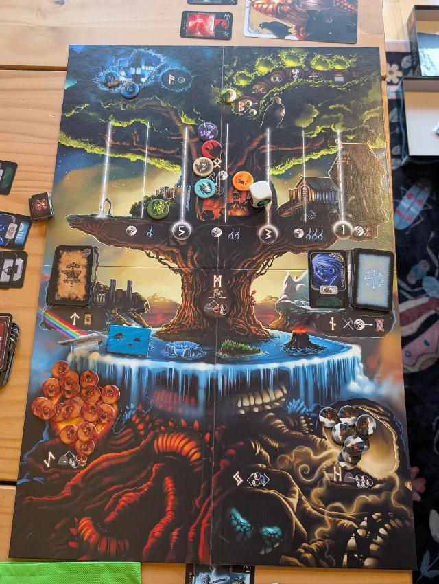 Yggdrasil on the table, photo by Brandon Storm