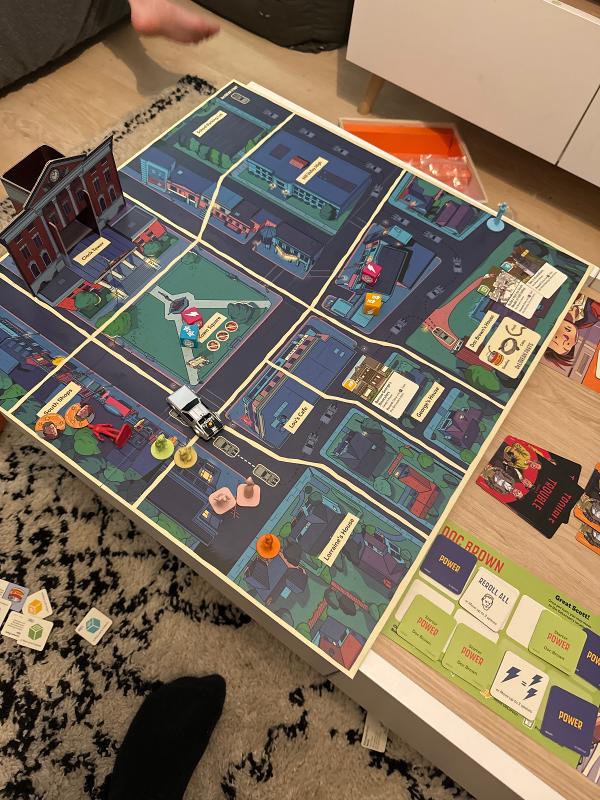 Back to the Future: Back in Time on the table, photo by Charlie King