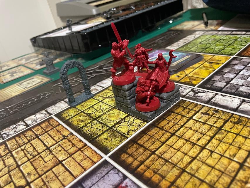 HeroQuest pöydällä, kuva: Kekko