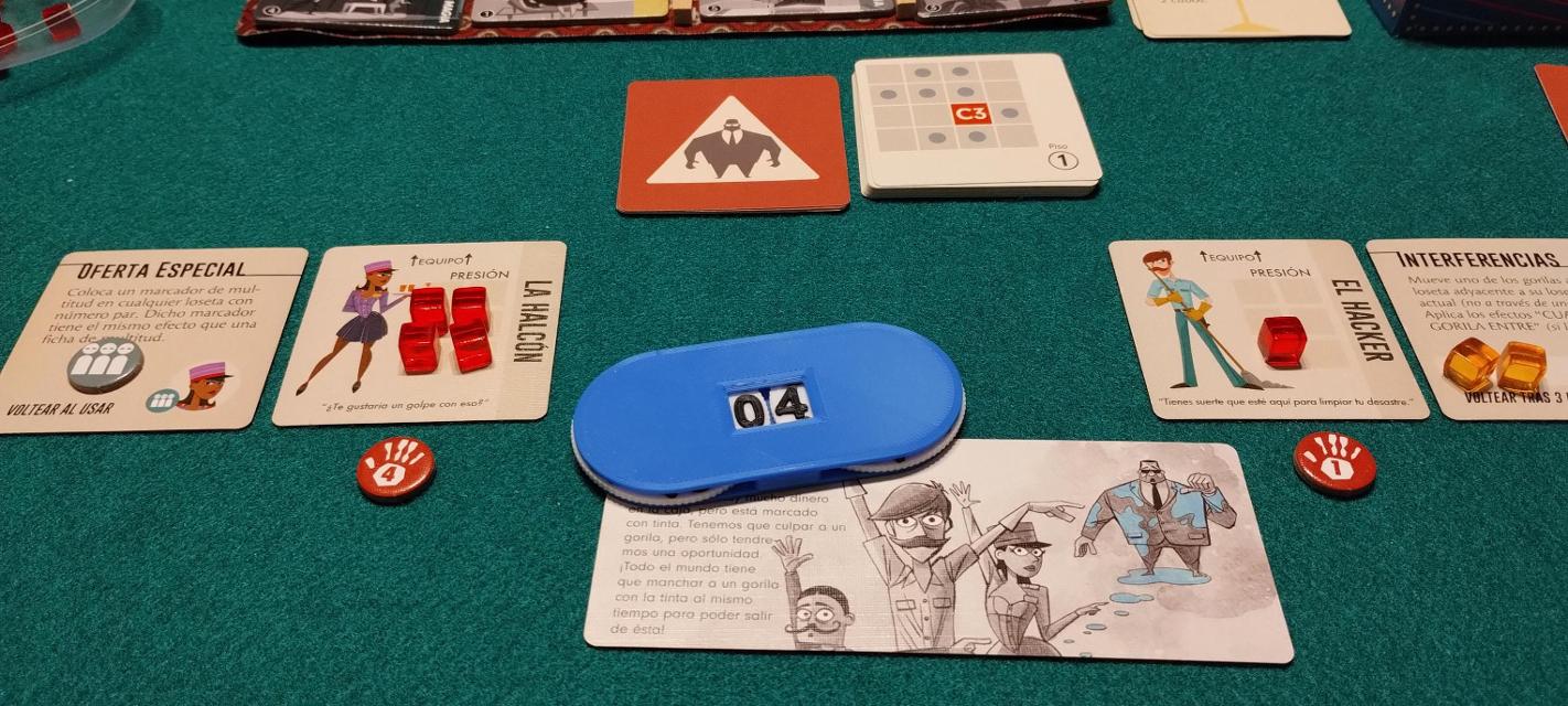 Burgle Bros 2: The Casino Capers on the table, photo by Merche