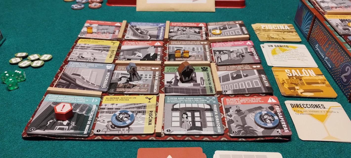 Burgle Bros 2: The Casino Capers on the table, photo by Merche