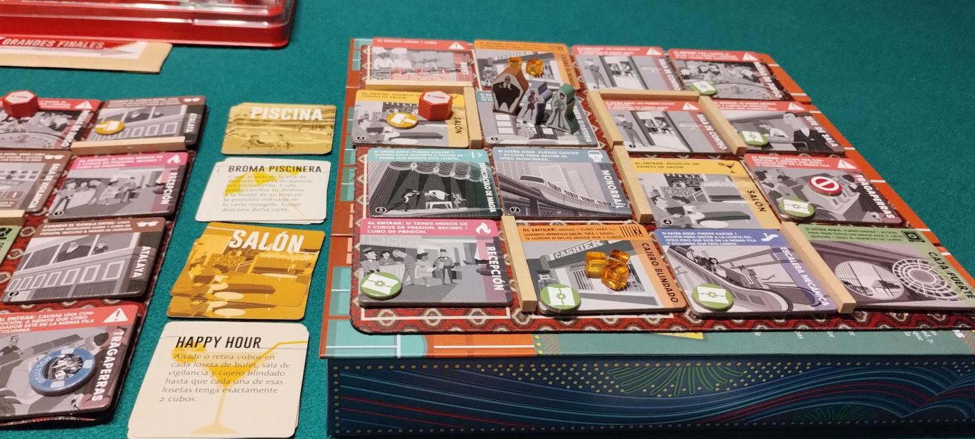 Burgle Bros 2: The Casino Capers on the table, photo by Merche