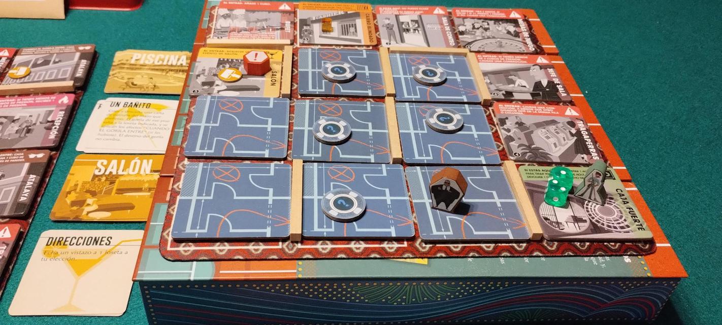 Burgle Bros 2: The Casino Capers on the table, photo by Merche
