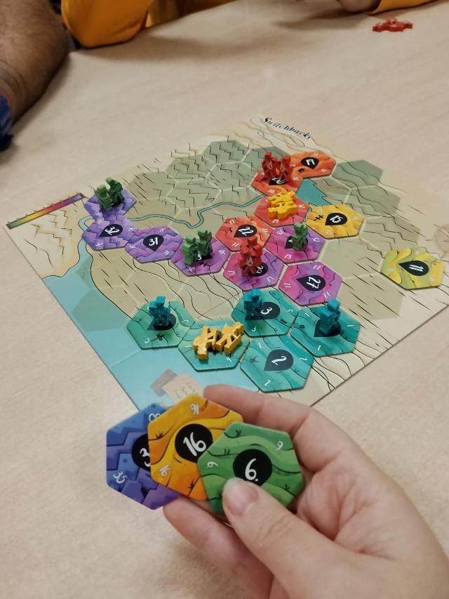 Switchbacks on the table, photo by Amy