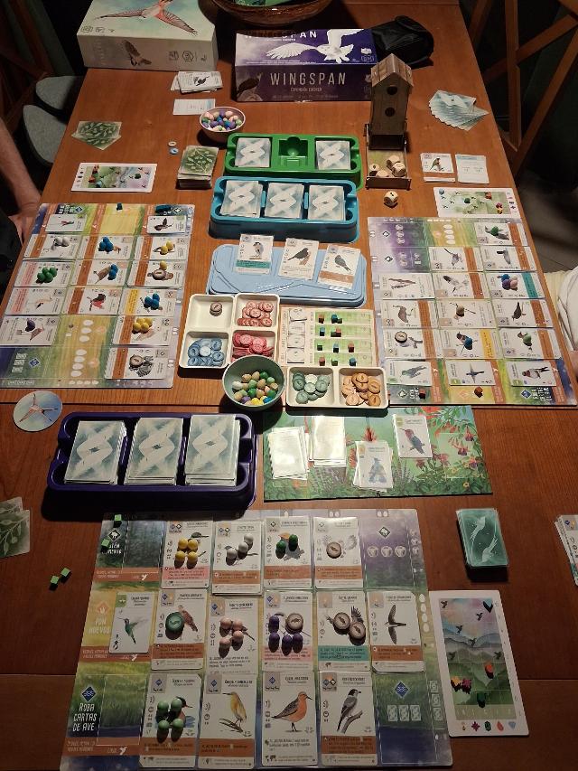 Wingspan on the table, photo by Bea
