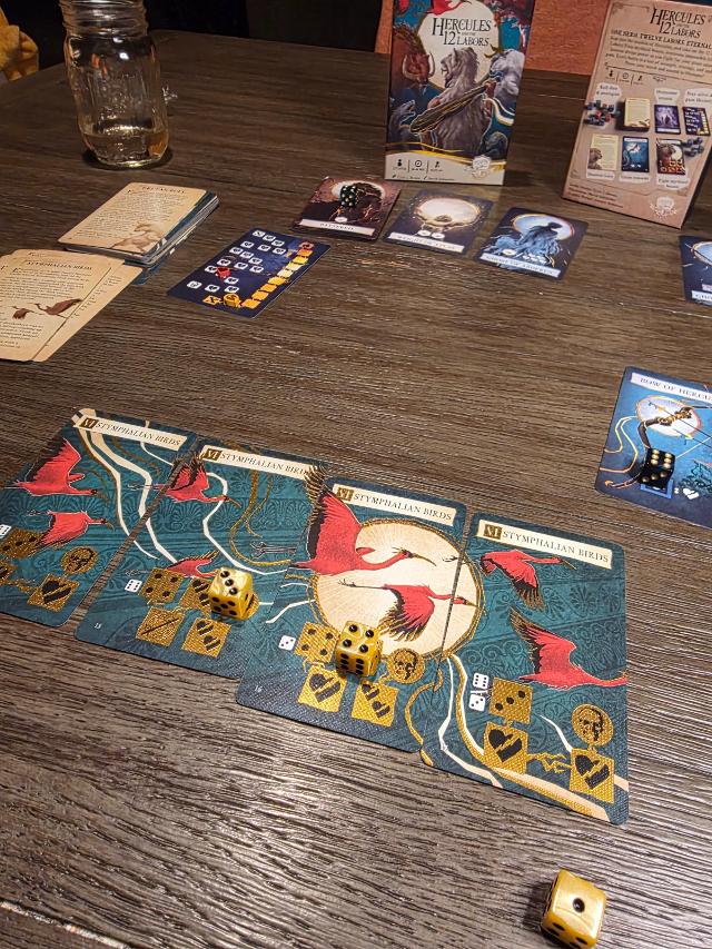 Hercules and the 12 Labors on the table, photo by Chris Salazar