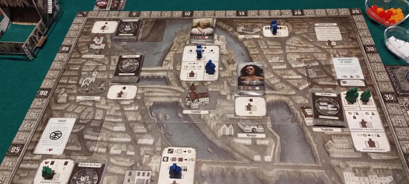 Abomination: The Heir of Frankenstein on the table, photo by Merche