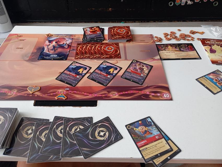 Disney Lorcana on the table, photo by Alejandro Bethencourt