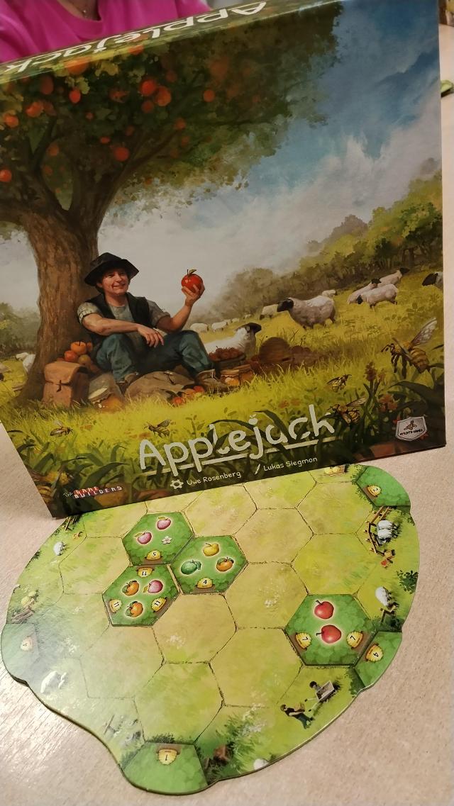 Applejack on the table, photo by Amy