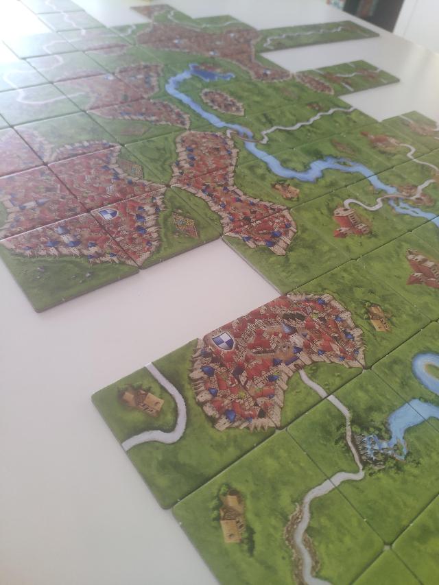 Carcassonne på bordet, foto af Cris