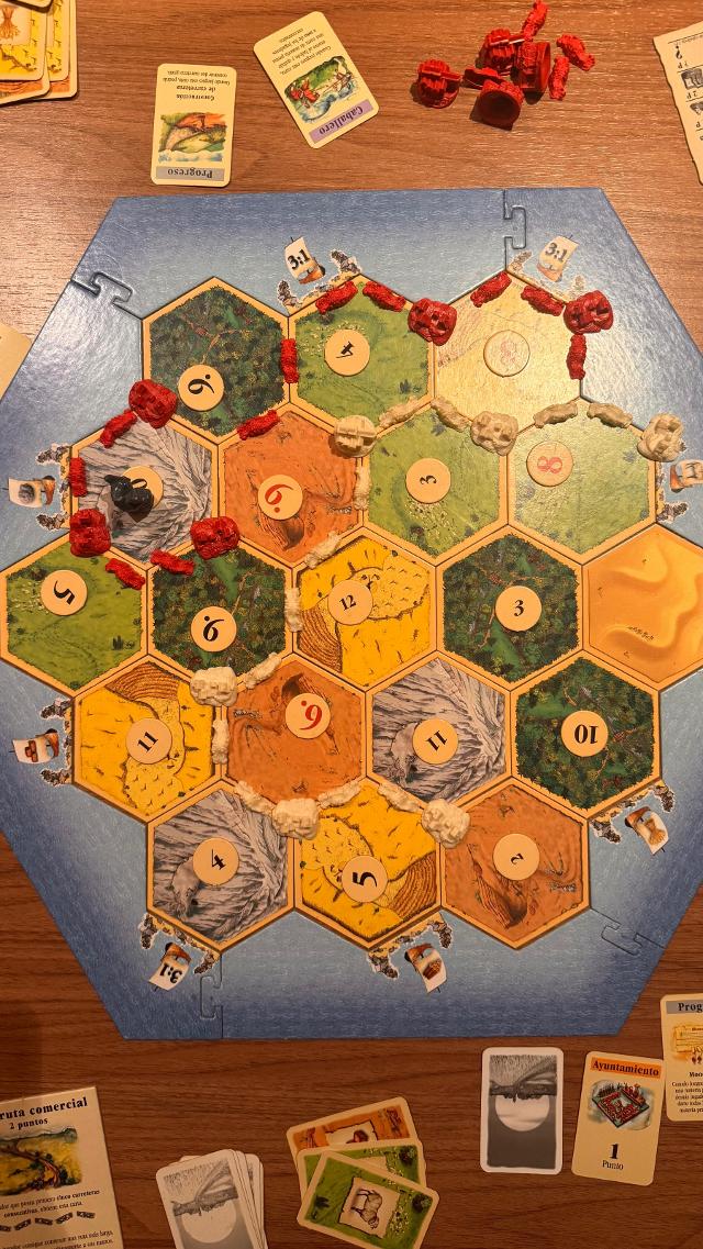 Catan sobre la taula, foto de Glòria
