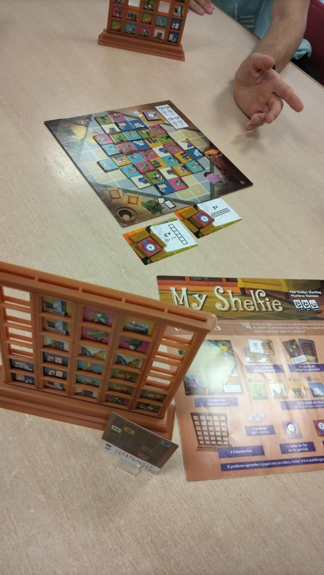 My Shelfie on the table, photo by Amy