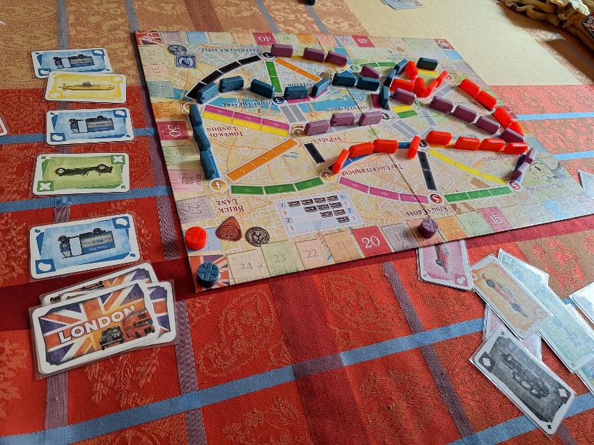 Ticket to Ride: London på bordet, bilde av Artur Rodríguez Coma