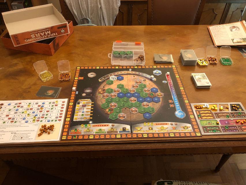 A Mars terraformálása az asztalon, fotó: adreyu