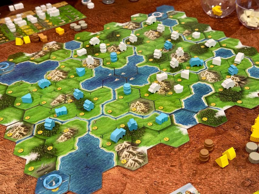 Clans of Caledonia on the table, photo by Dídac