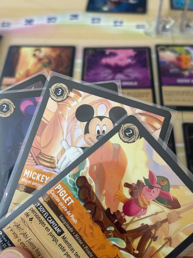 Disney Lorcana on the table, photo by Grouchina