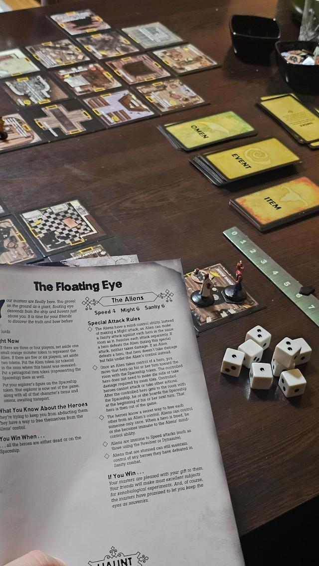 Betrayal at House on the Hill on the table, photo by Gent Canaj