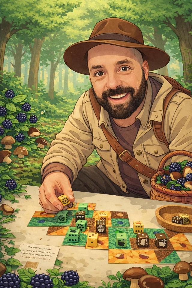 Forage: A 9 card solitaire game on the table, photo by Artur Rodríguez Coma