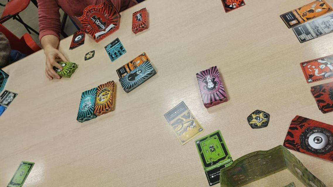 Dreadful Circus on the table, photo by Amy