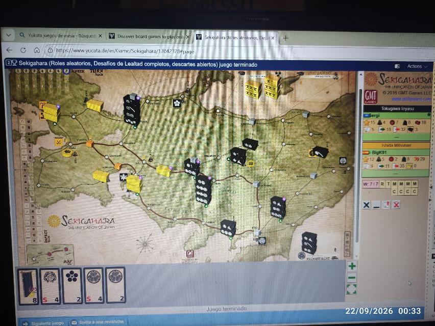 Sekigahara: The Unification of Japan on the table, photo by Sergi_