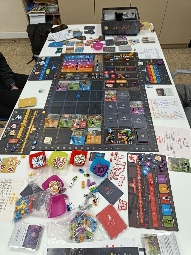 Hegemony: Lead Your Class to Victory on the table, photo by Dani