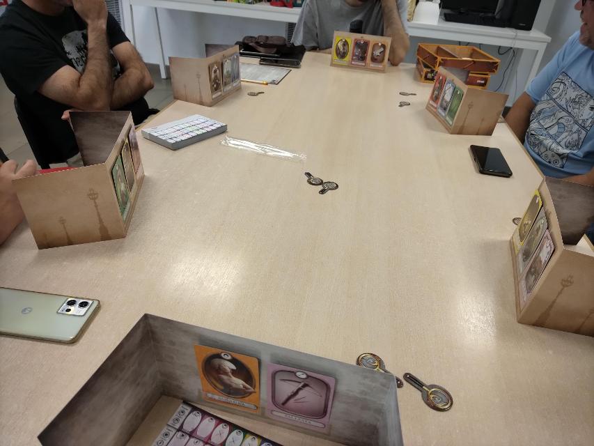 13 Clues on the table, photo by Amy