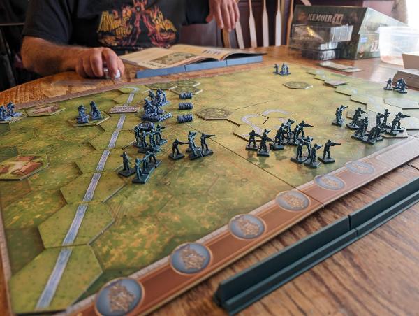 Memoir '44 on the table, photo by Brandon Storm