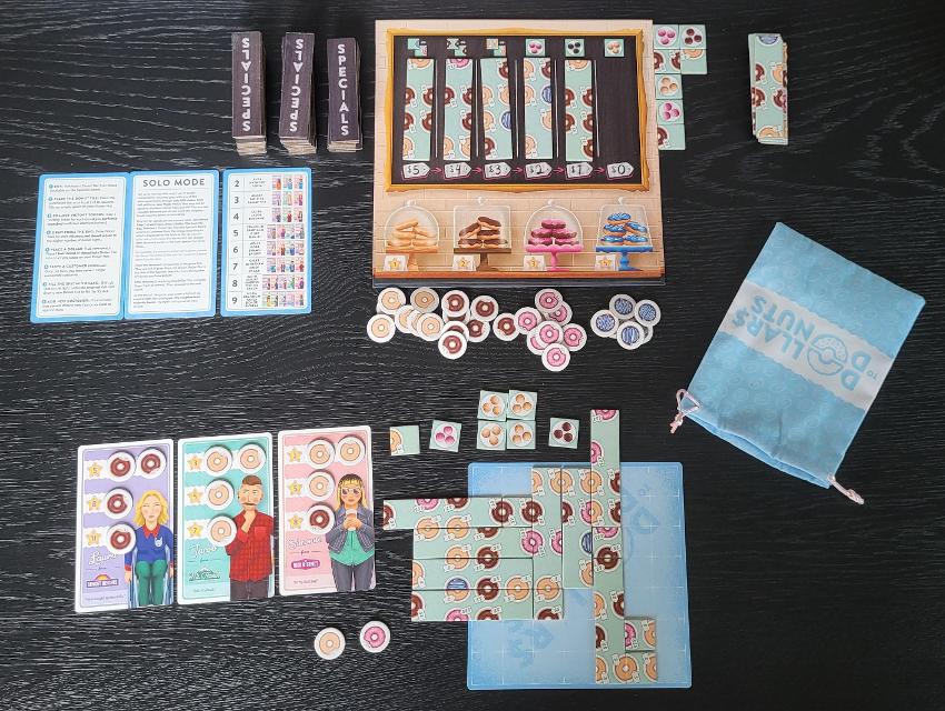 Dollars to Donuts on the table, photo by Charlotte