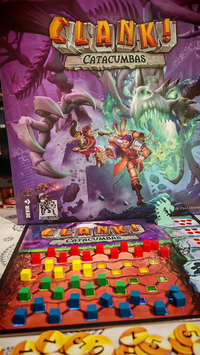 Clank!: Catacombs on the table, photo by Christian CP BCN