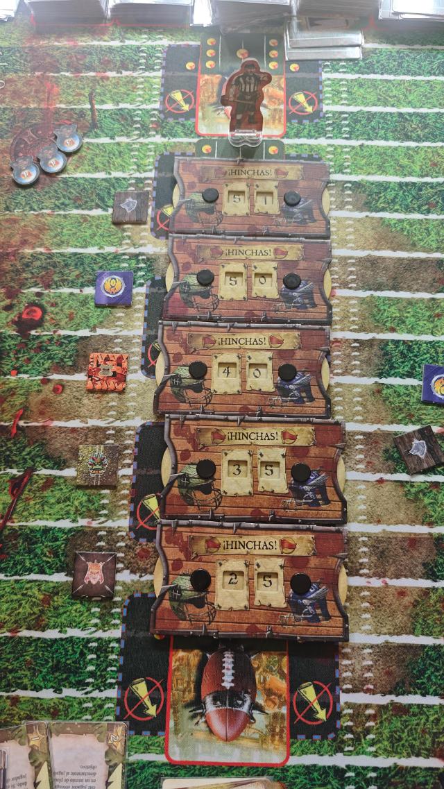 Blood Bowl: Team Manager – The Card Game on the table, photo by Ismael