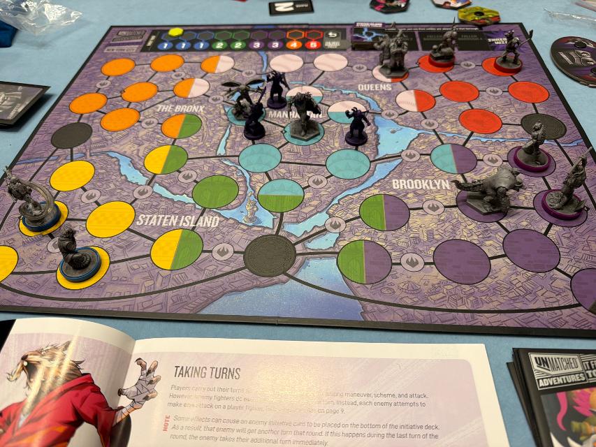 Unmatched Adventures: Teenage Mutant Ninja Turtles on the table, photo by neogeneration