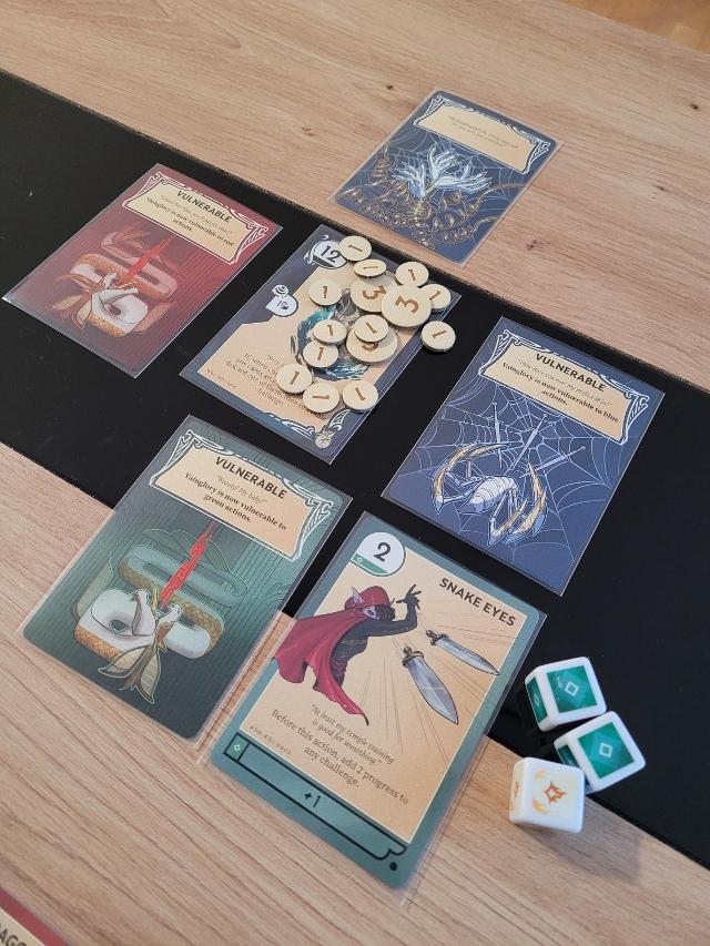 Kinfire Delve: Vainglory's Grotto on the table, photo by Koa