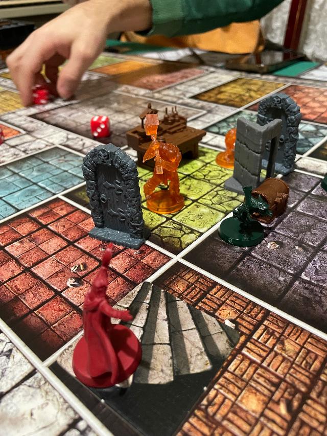 HeroQuest pöydällä, kuva: Kekko