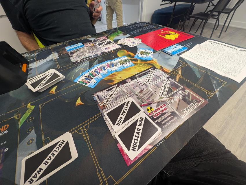 Nuclear War on the table, photo by Brandon Storm