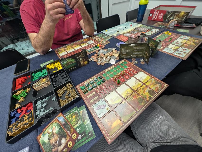 Raccoon Tycoon auf dem Tisch, Foto von Brandon Storm