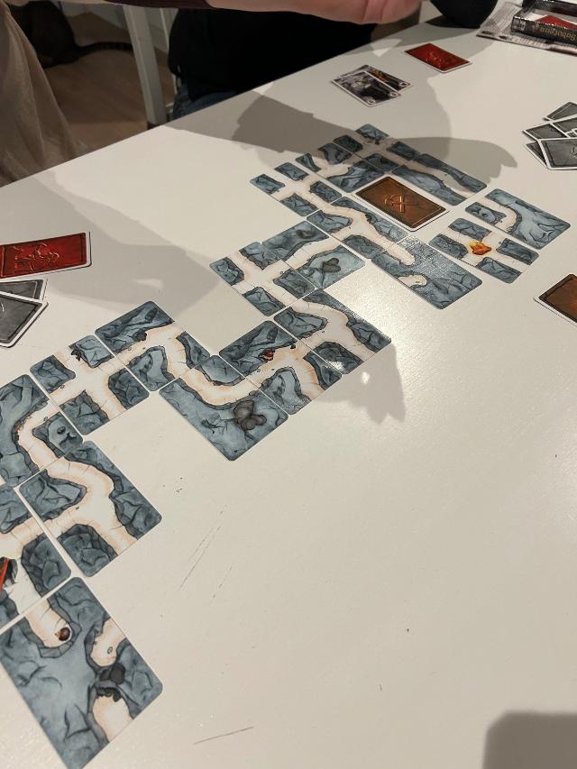Saboteur op tafel, foto van David