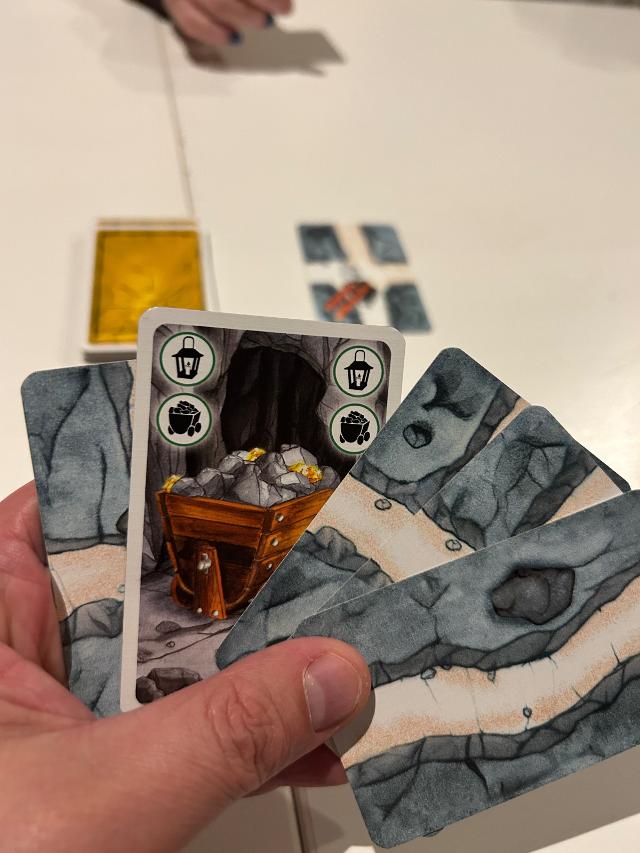 Saboteur op tafel, foto van David