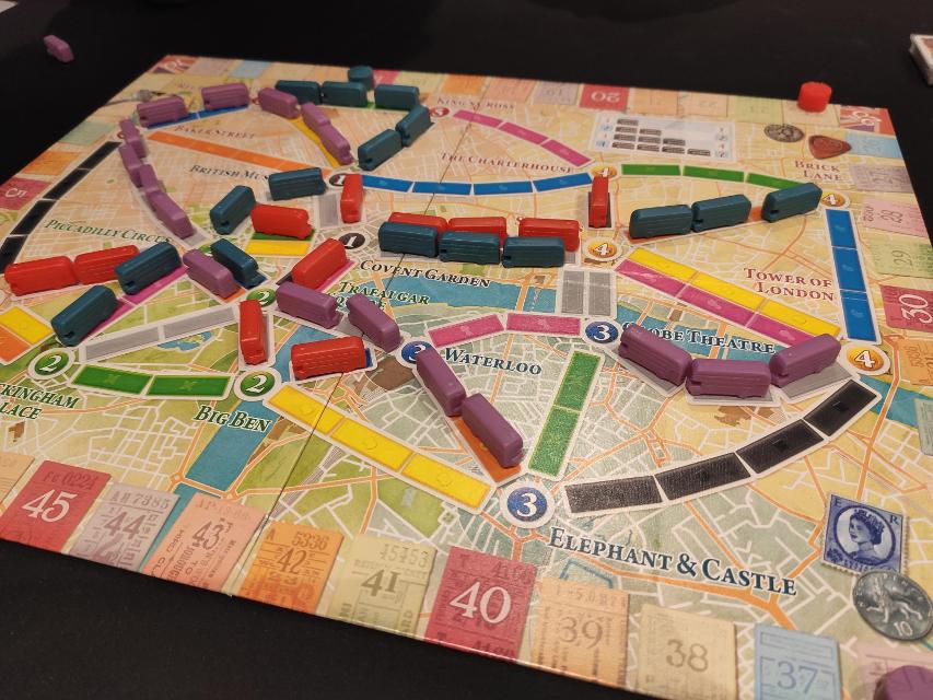 Ticket to Ride: London på bordet, bilde av Mario Estruch