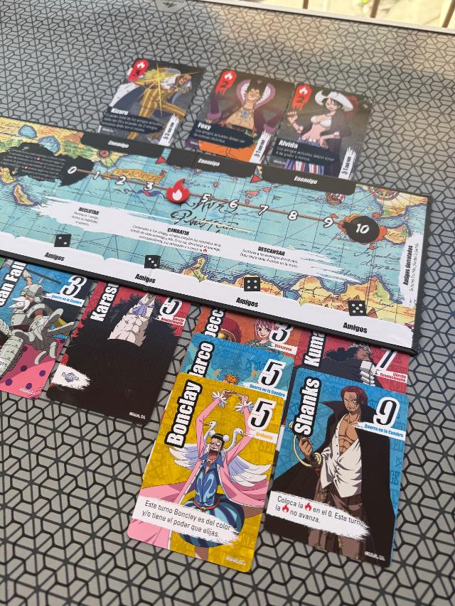 One Piece Nakama: Friends & Enemies on the table, photo by Rollingrabbits_