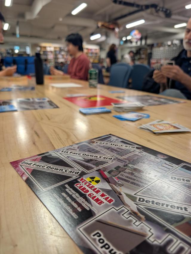 Nuclear War on the table, photo by Brandon Storm