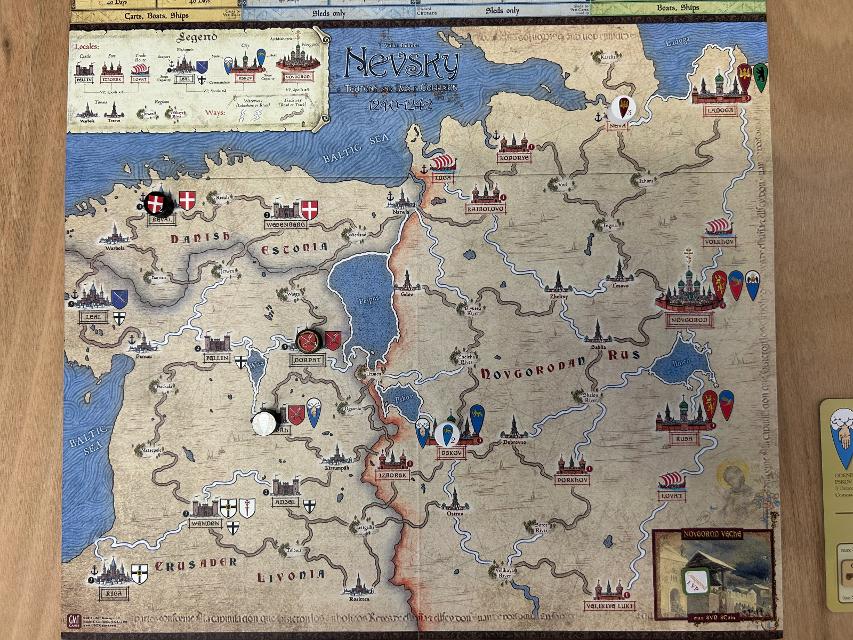 Nevsky: Teutons and Rus in Collision 1240-1242 on the table, photo by Enol Martínez Pérez “MrTaikyo”
