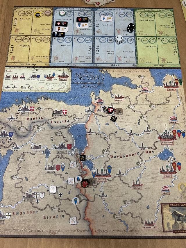 Nevsky: Teutons and Rus in Collision 1240-1242 on the table, photo by Enol Martínez Pérez “MrTaikyo”