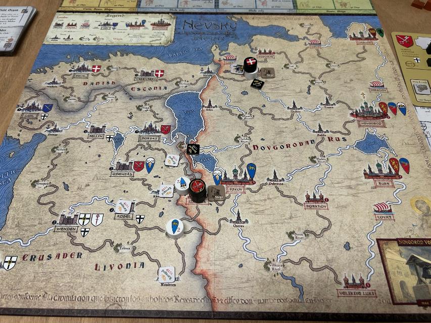 Nevsky: Teutons and Rus in Collision 1240-1242 on the table, photo by Enol Martínez Pérez “MrTaikyo”