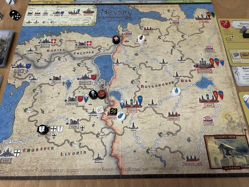 Nevsky: Teutons and Rus in Collision 1240-1242 on the table, photo by Enol Martínez Pérez “MrTaikyo”