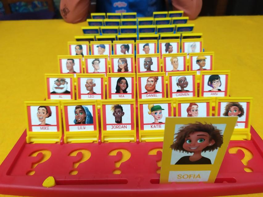 Guess Who? on the table, photo by Daniel