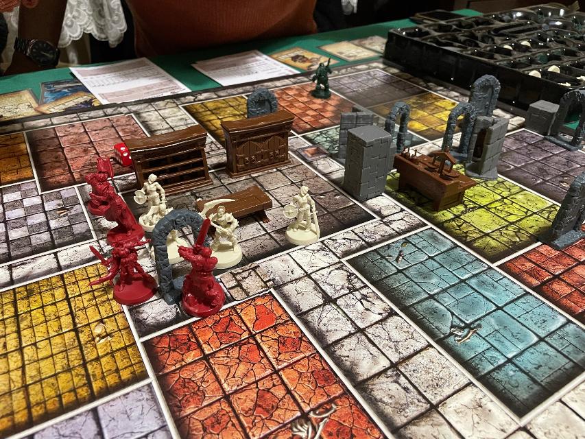 HeroQuest pöydällä, kuva: Kekko