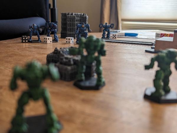 BattleTech: Alpha Strike Box Set på bordet, bilde av Brandon Storm