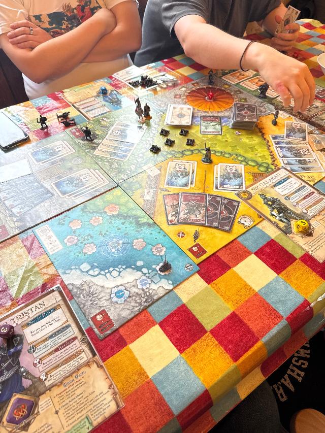Shadows over Camelot on the table, photo by Charlie King